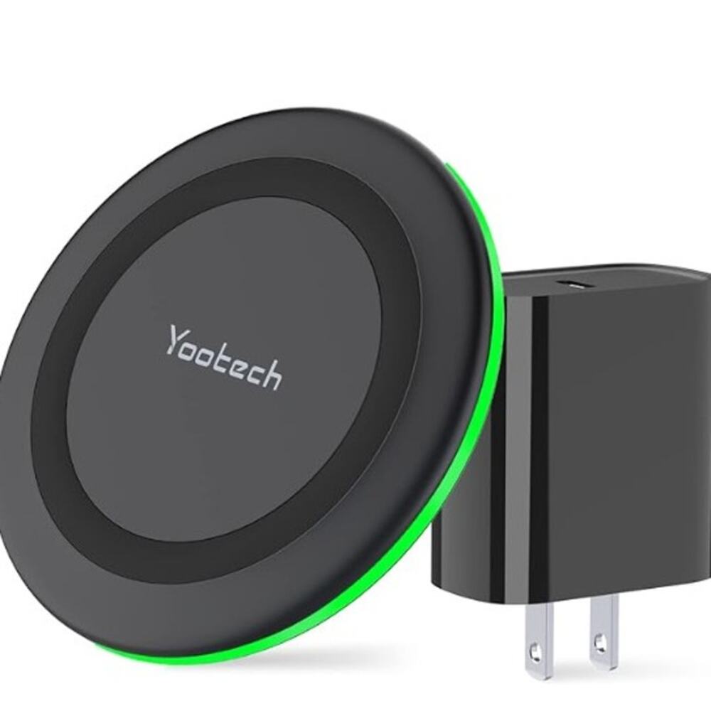 Wireless Charging Pad with Quick Adapter for Cell Phone